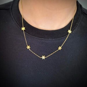 Collier "Rosé du matin"