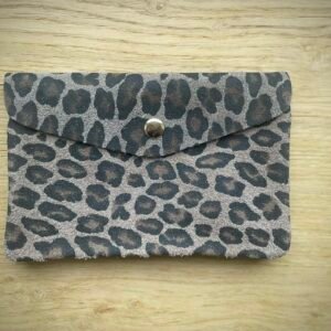 Porte-monnaie "Léopard sauvage"  - Cuir