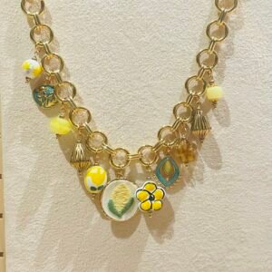 Collier "Bohème Jaune"