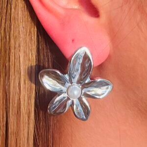 Boucles d'oreilles "Nymphéa Argent"