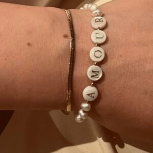 Bracelet Double Rang "Amour"
