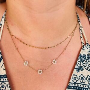 Collier Double Rang Mailles Miroir – L'Émilia