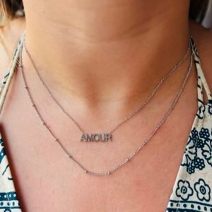 Collier double rang "L'Amoureux"
