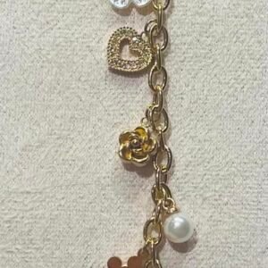 Bracelet doré charms et perles – Songe