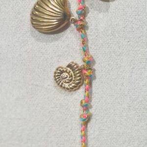 Bracelet cordon coloré breloques marines – Évasion